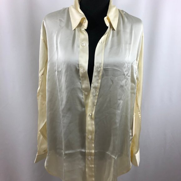 NWT - Ivory long sleeved Blouse Size M - Picture 1 of 7